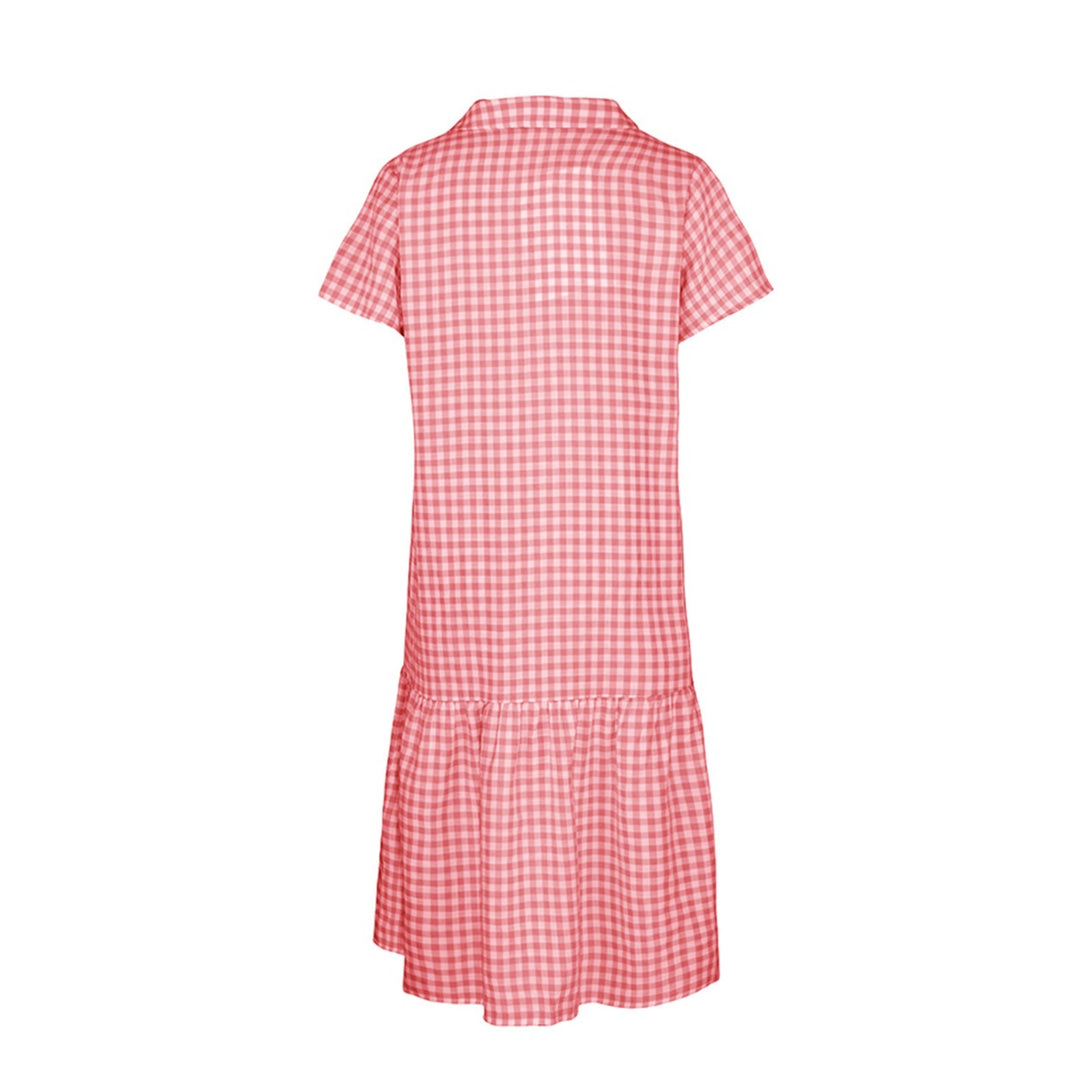 R&B | Hemdkragen kariertes Kleid