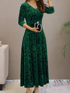 Figurschmeichelndes Ausgestelltes Kleid