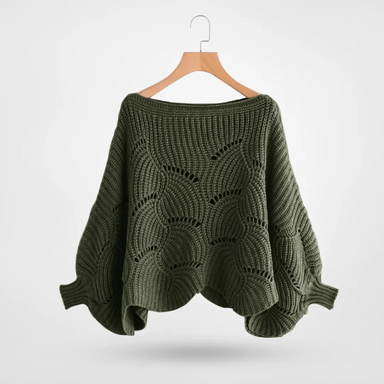 R&B | Sweater - Gemütlicher Strick-Batwing-Pullover