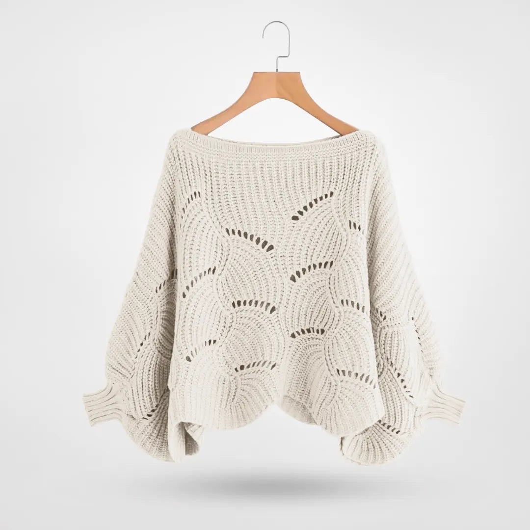 R&B | Sweater - Gemütlicher Strick-Batwing-Pullover