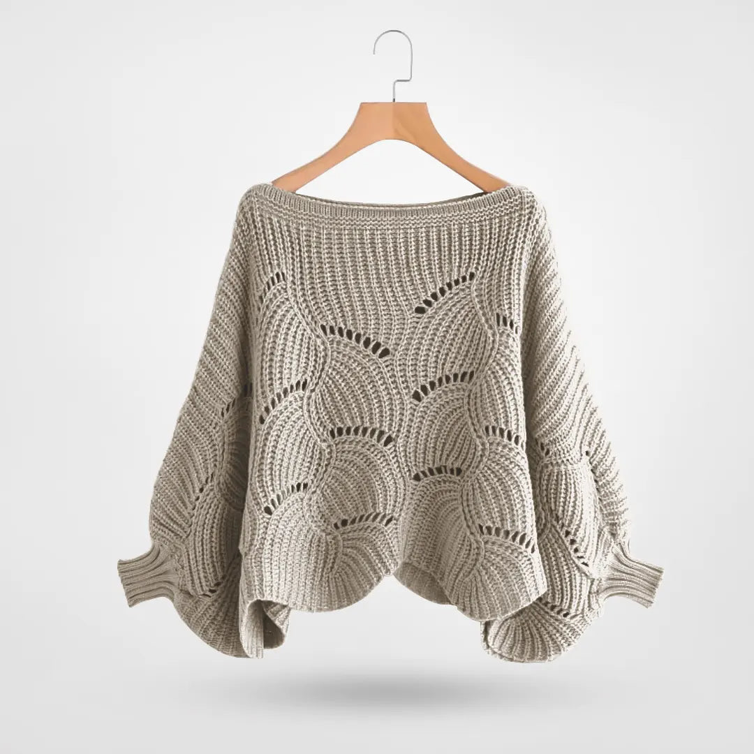 R&B | Sweater - Gemütlicher Strick-Batwing-Pullover