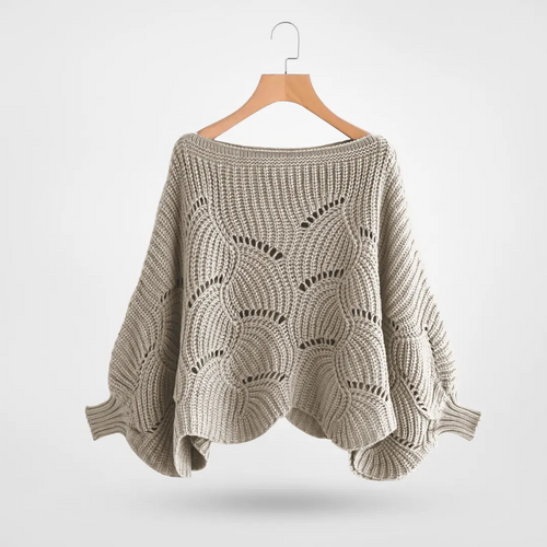 R&B | Sweater - Gemütlicher Strick-Batwing-Pullover