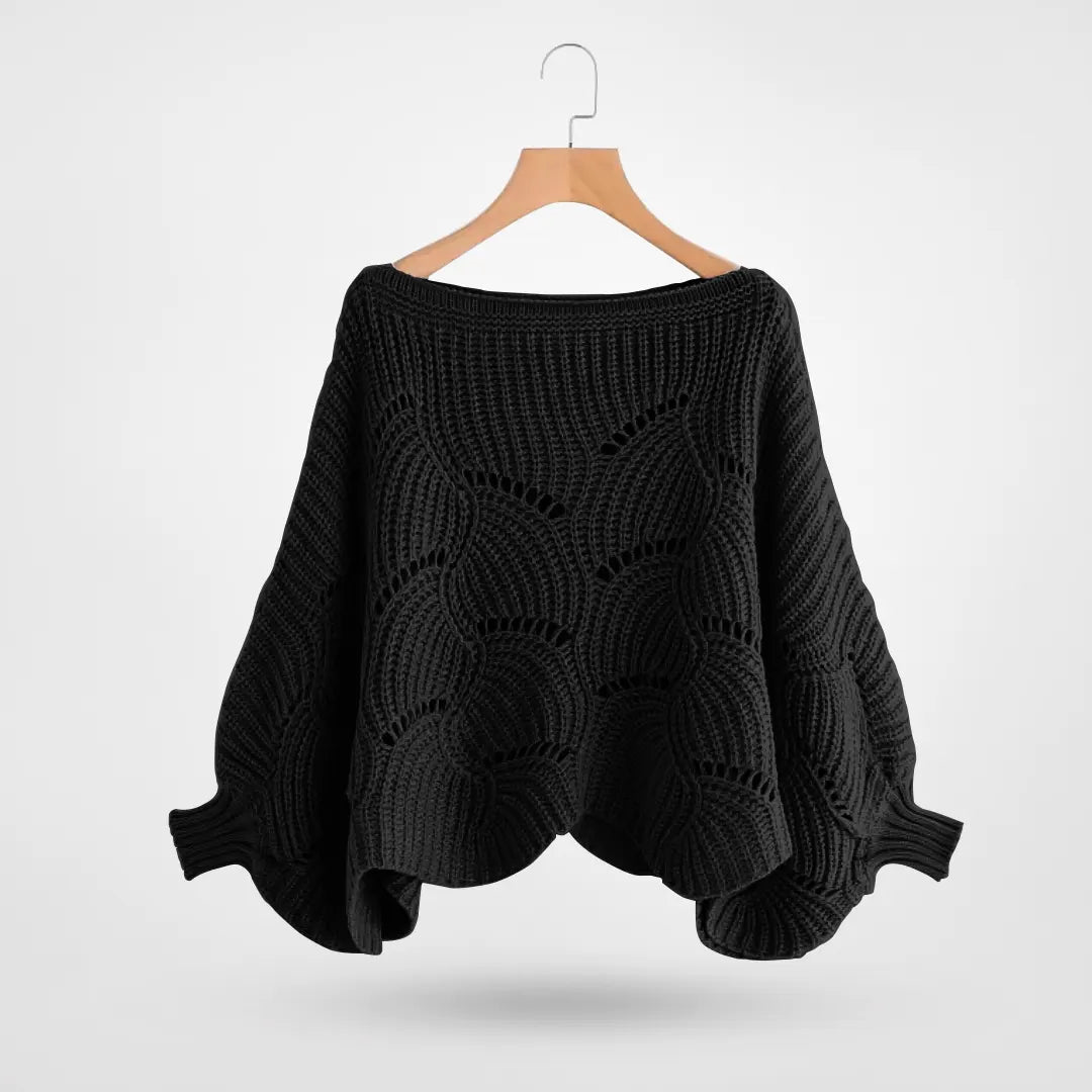 R&B | Sweater - Gemütlicher Strick-Batwing-Pullover