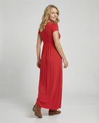 Damen Maxikleid Sommer mit Taschen