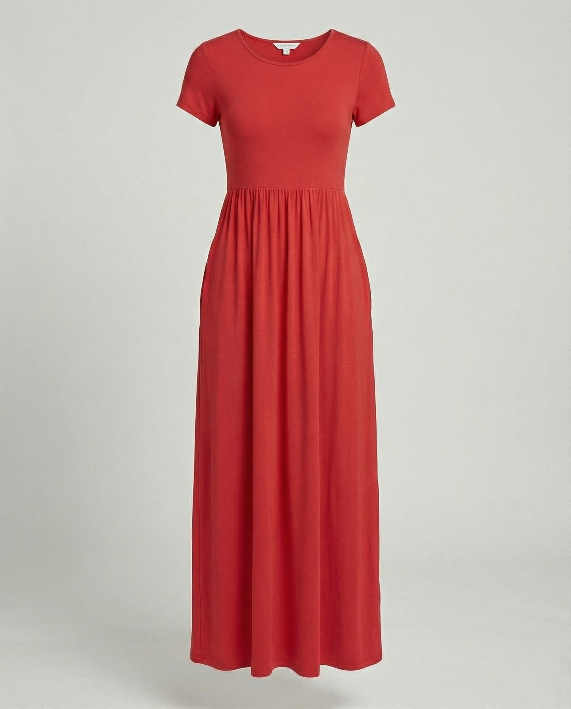 Damen Maxikleid Sommer mit Taschen