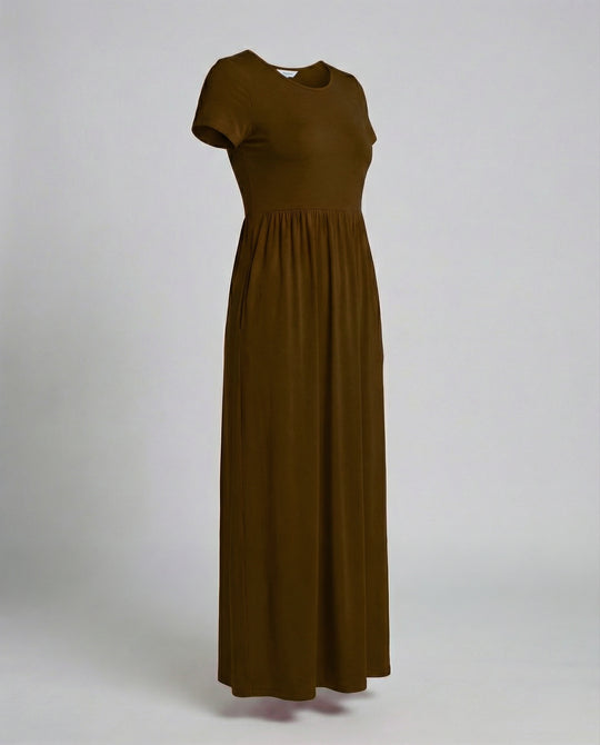 Damen Maxikleid Sommer mit Taschen