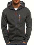 R&B | Sportliche Kapuzenjacke mit Reißverschluss Bequem und Atmungsaktiv Perfekt für Outdoor-aktivitäten