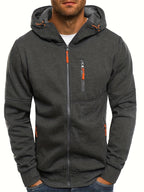 R&B | Sportliche Kapuzenjacke mit Reißverschluss Bequem und Atmungsaktiv Perfekt für Outdoor-aktivitäten