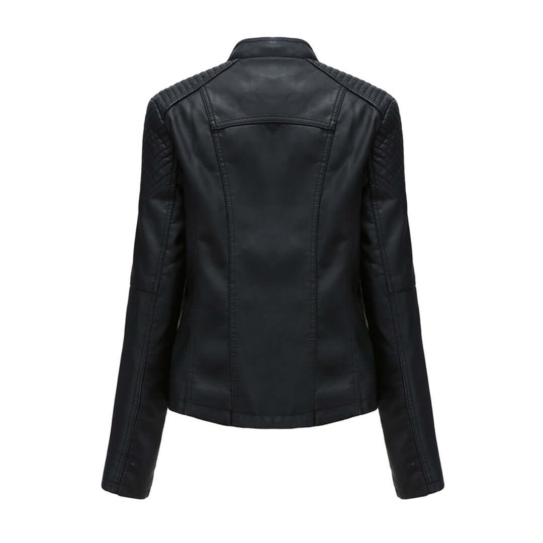 R&B | Damen Faux-Leder Bikerjacke