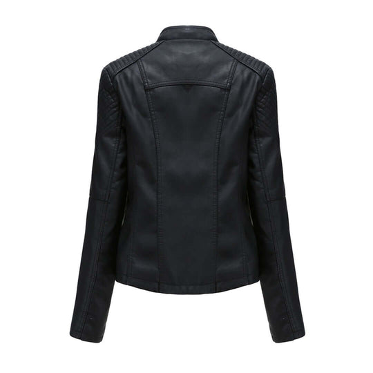 R&B | Damen Faux-Leder Bikerjacke
