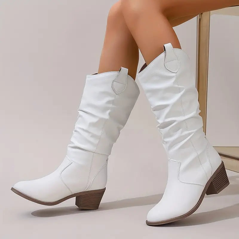 R&B | High Heel Maillard V-Mund Skinny Boots