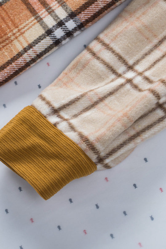 R&B | Gitterhemde mit Patchwork-details Baumwollmischung Perfekt für Layering