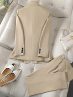 R&B | Klassischer Stil mit Revers-Blazer-Set