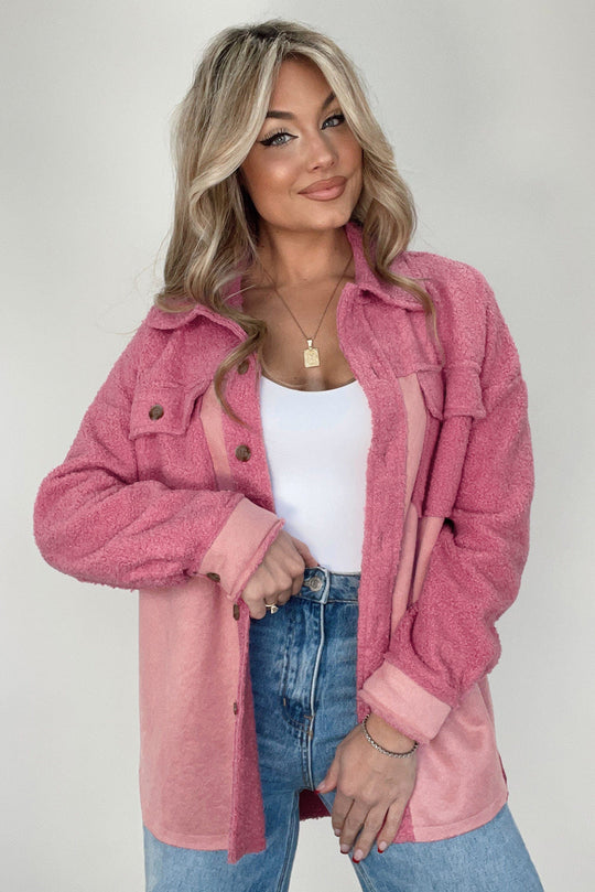 R&B | Weiche Hemdjacke mit Knöpfen Polyester Lässig und Trendy