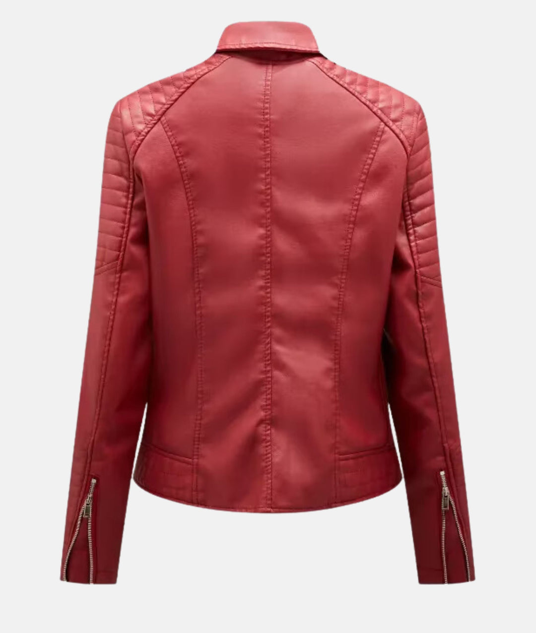 R&B | Stylische Damen Bikerjacke Aus Kunstleder