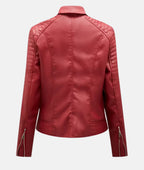 R&B | Stylische Damen Bikerjacke Aus Kunstleder