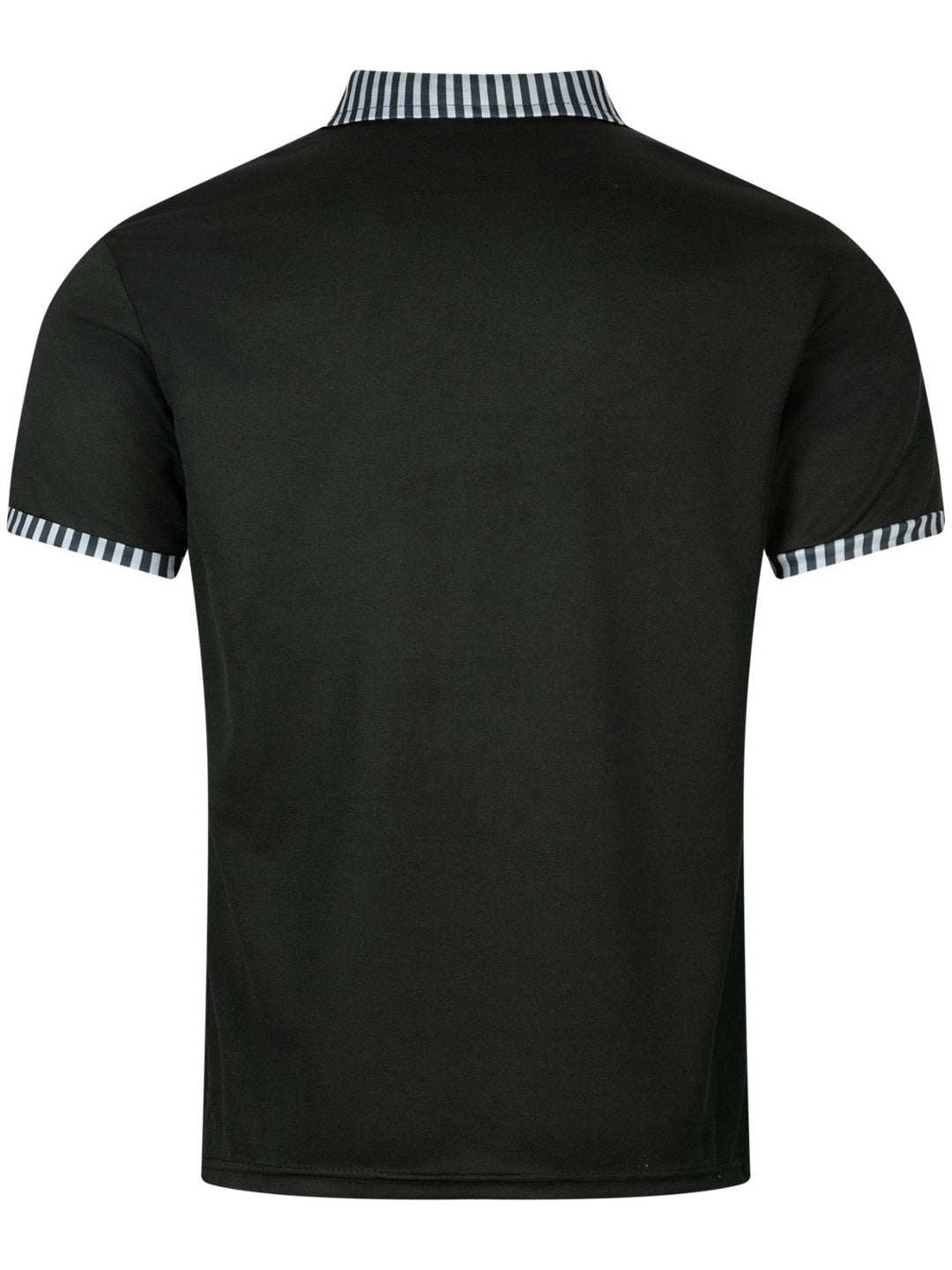 R&B | Tasche Knopf Revers gestreiftes Farbschema T-Shirt