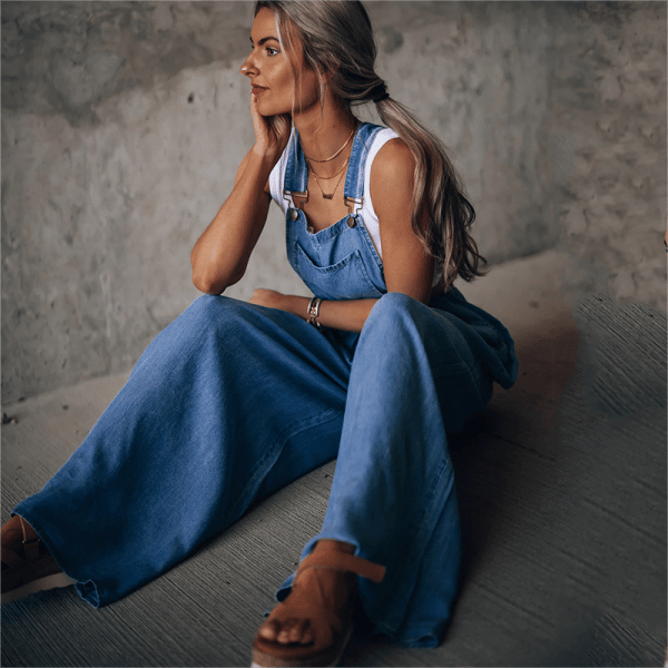 R&B - Damen Denim Jumpsuit