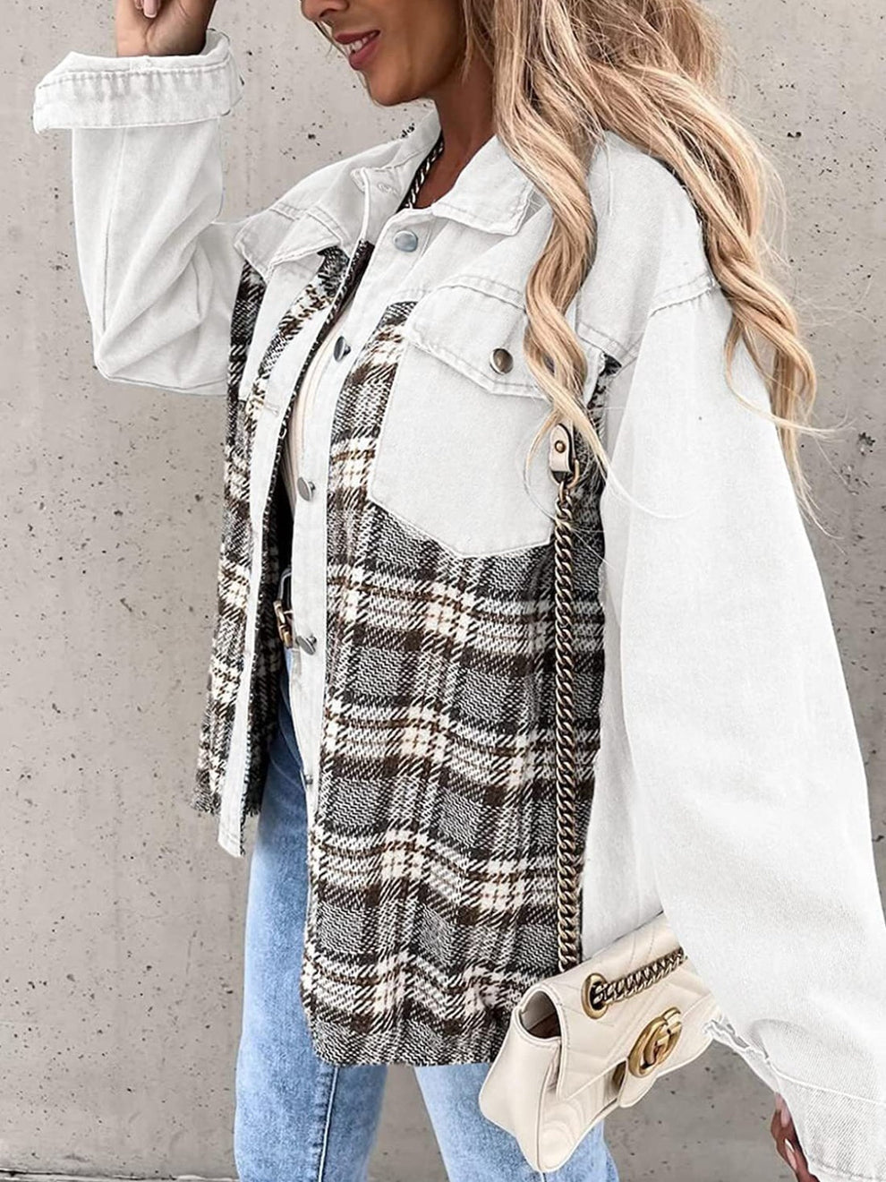 R&B | Vintage-Flanelljacke für Frauen
