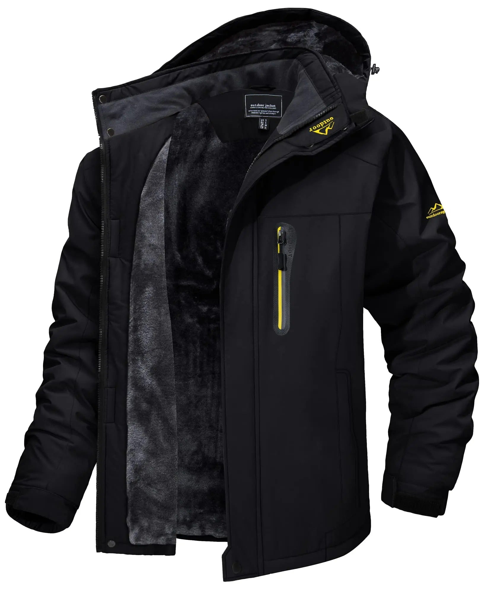 R&B | Wasserdichte Jacke mit Fleece-Futter