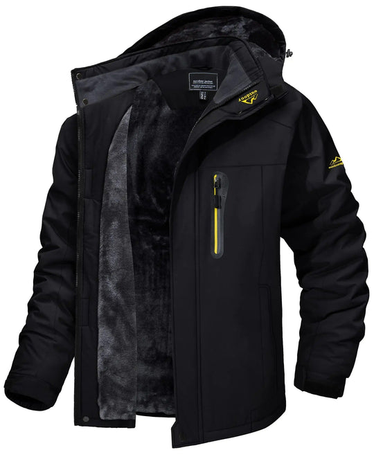 R&B | Wasserdichte Jacke mit Fleece-Futter