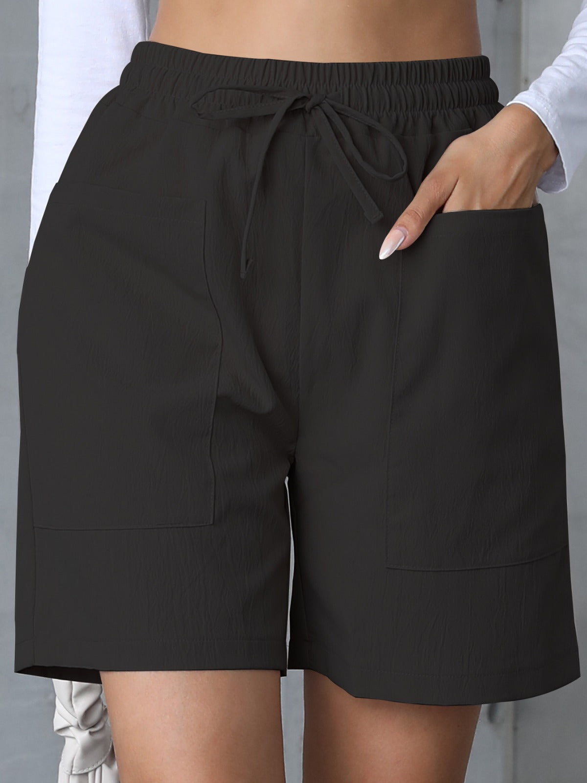 R&B | Große Shorts mit hoher Taille und weitem Bein