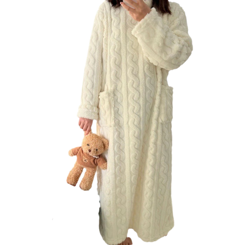 R&B | Winter korallen Samt-Homewear