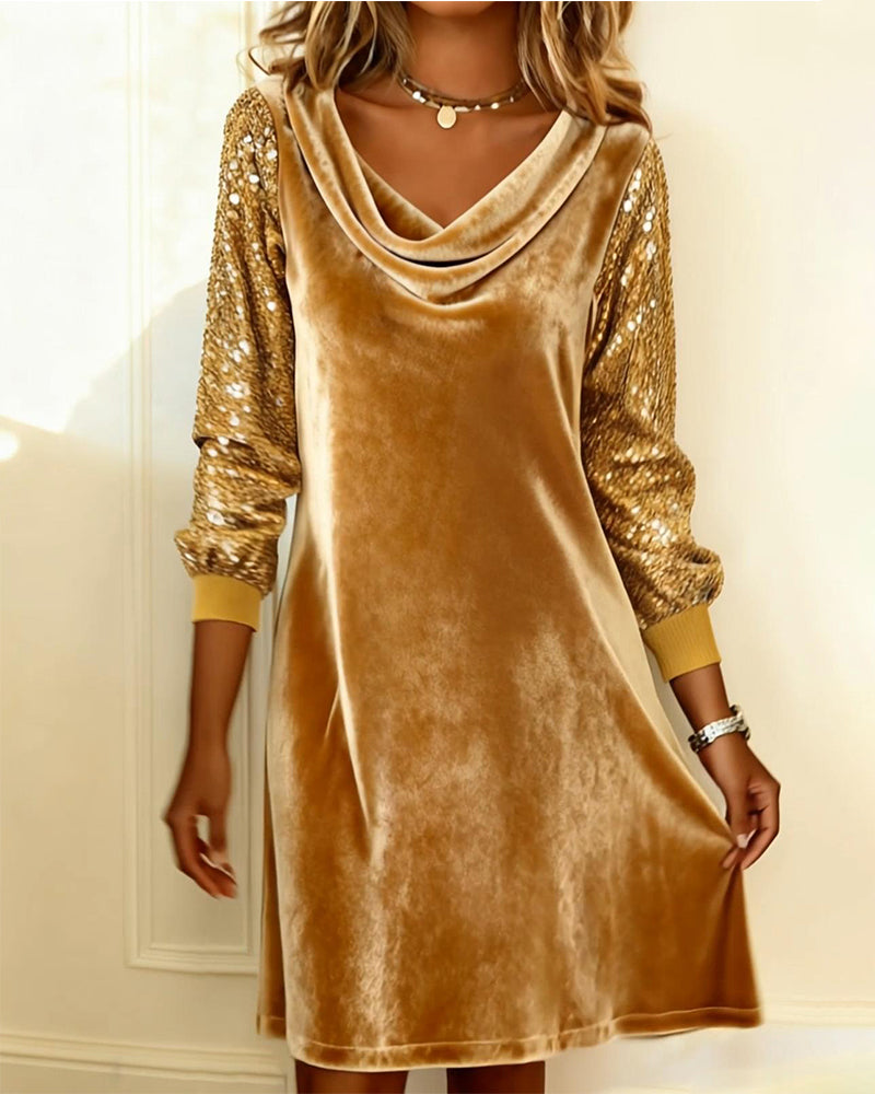 R&B | Kleid Aus Samt und Pailletten