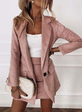 R&B | Damen Blazer Rock Satz mit Langen Ärmeln