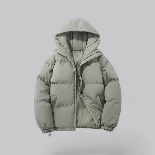 R&B | Winter Klassische Daunen Reißverschluss Jacke Kapuze