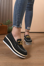 Orthopädische Slipper mit dicker Sohle und Ketten R&B R&B