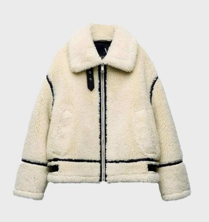 R&B | Damen Oversized Fleece Zip Jacke