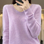 R&B | Lockerer Damenpullover mit V-Ausschnitt für Herbst und Winter