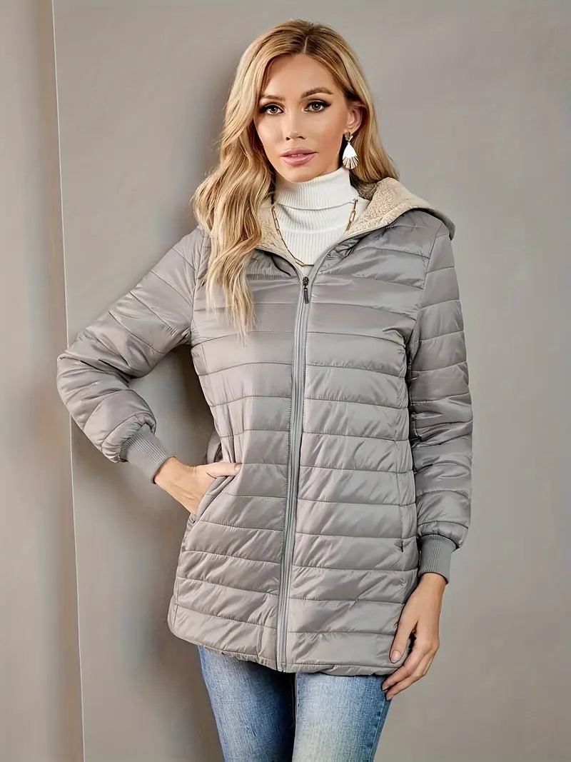 R&B | Fleece Gefütterte Jacke mit Reißverschluss