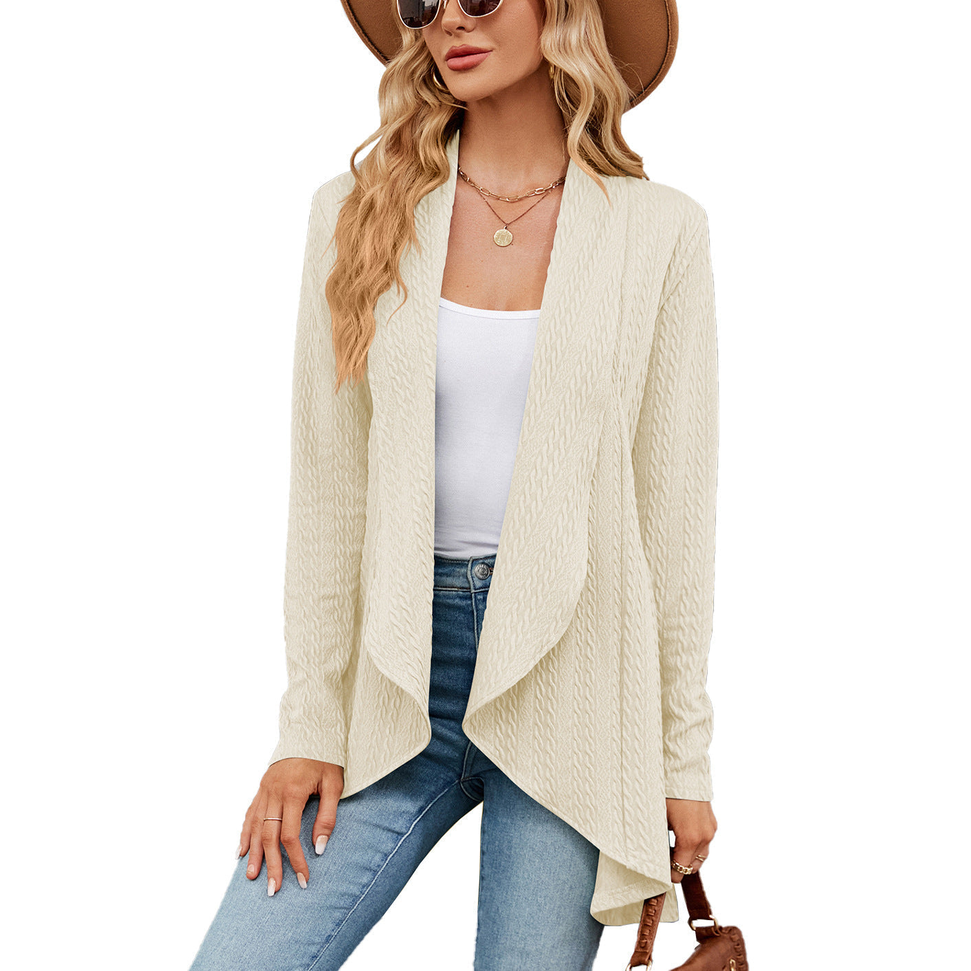 R&B | Langärmelige Jacke für Damen in Uni Farbe