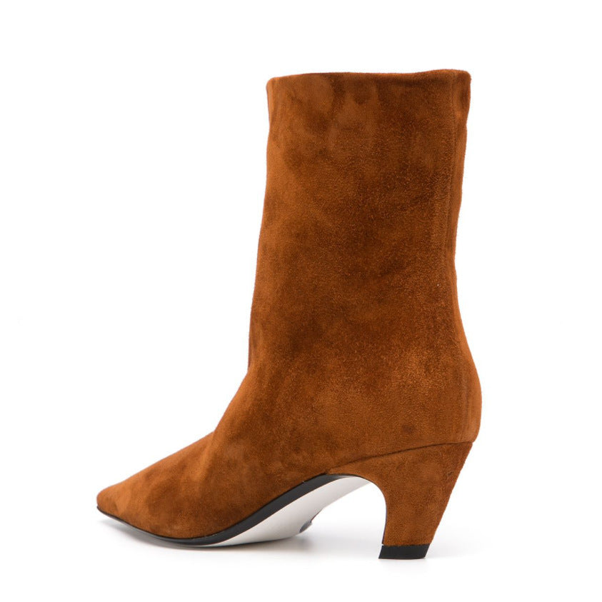 Elegante Winter-Lederstiefeletten für Damen R&B
