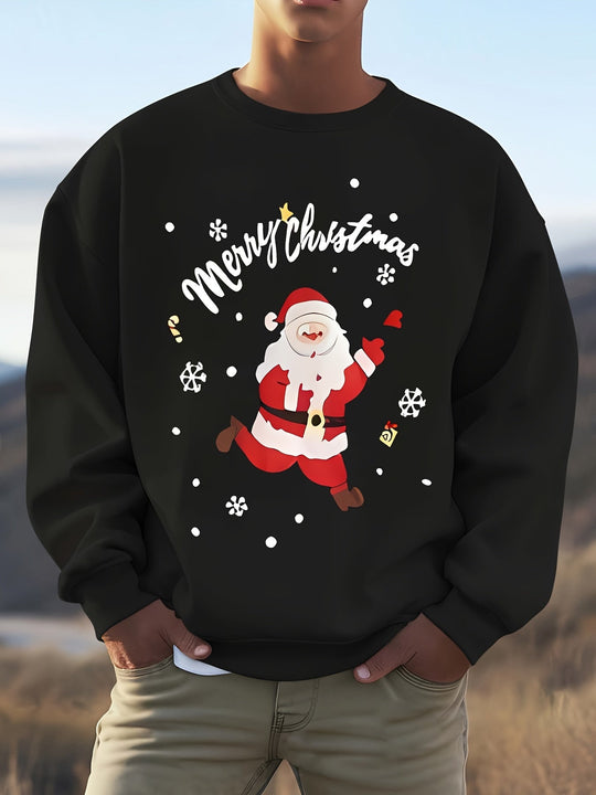 R&B | Sweatshirt mit Weihnachtsmotiv Baumwolle Frohe Weihnachten Design