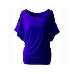 Damen lässiges Oversized-T-Shirt mit raffinierten Rüschendetails R&B