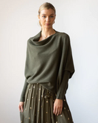 R&B | Asymmetrisch Drapierter Pullover