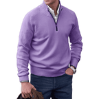 R&B | Klassischer Halb-zip Pullover für Männer Baumwolle Komfortabel und Warm