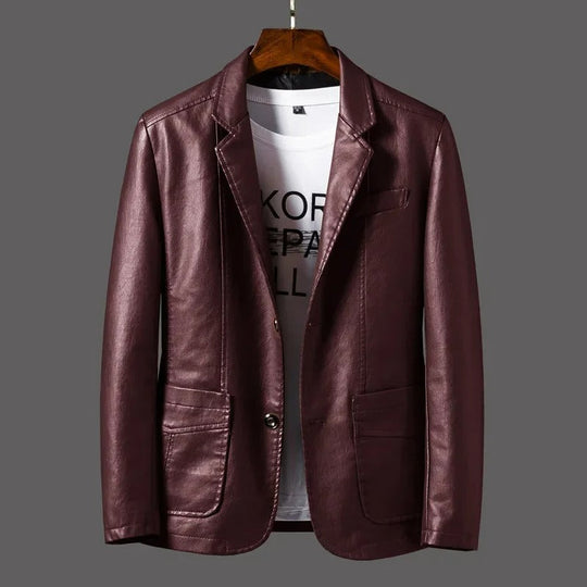 R&B | Klassisches Leder Herrenjacke