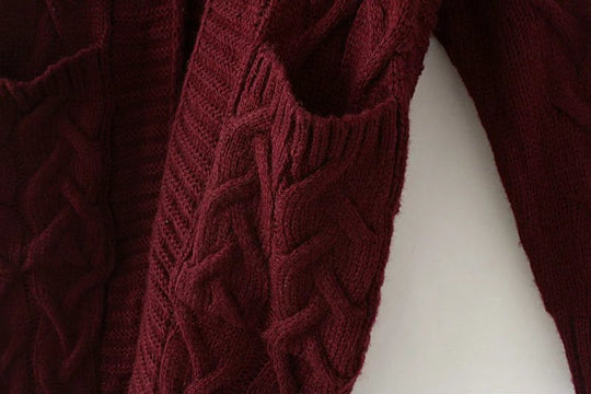Damen Strickjacke mit strukturiertem Muster R&B