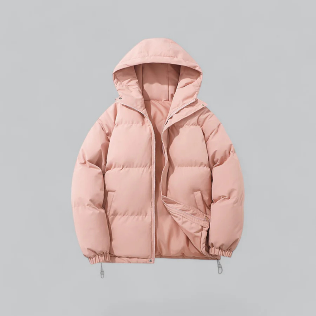 R&B | Winter Klassische Daunen Reißverschluss Jacke Kapuze