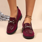 Damen-Loafer mit Metallkette R&B R&B