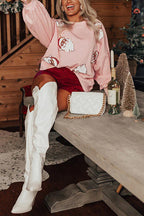 R&B | Weihnachtsmann Pailletten Lässiges Lockeres Sweatshirt