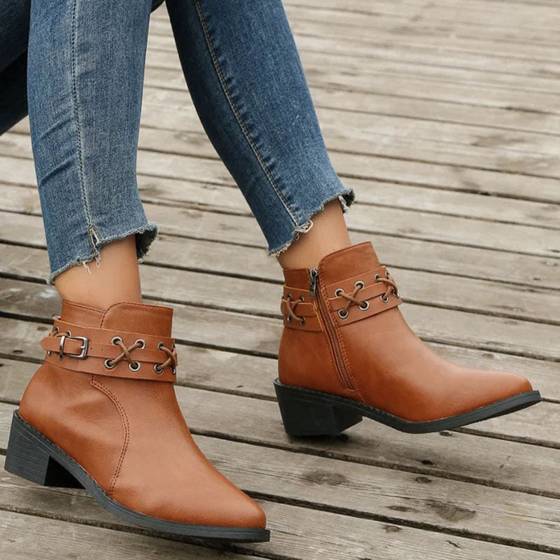 Vintage Spitzenschuh Stiefel R&B