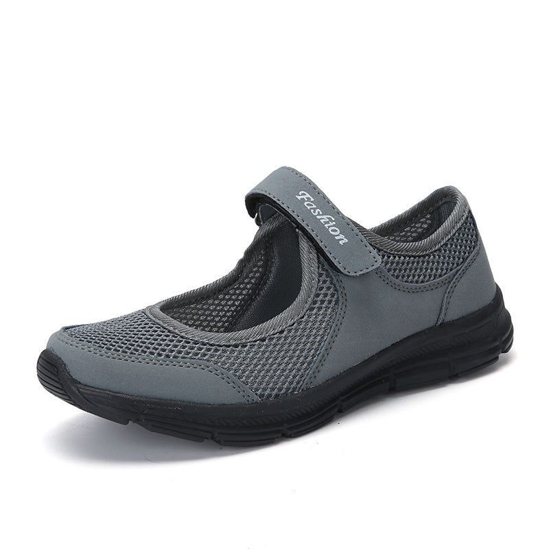 Damen Multifunktionale Freizeitschuhe mit bequemem Klettverschluss und atmungsaktiver Mesh-Oberfläche