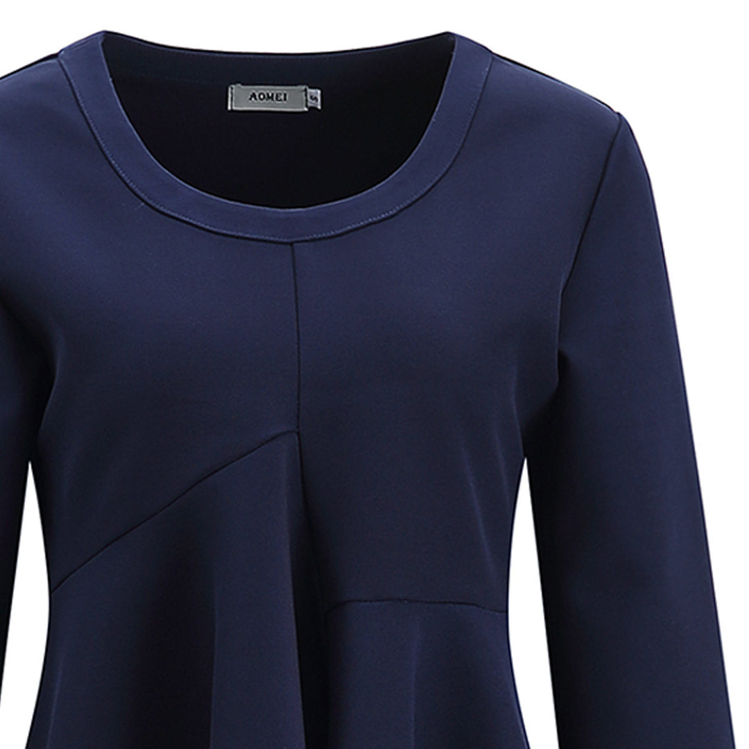 Damen Schnittige Bluse mit voluminösen Ärmeln R&B
