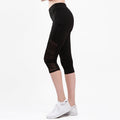 Damen Sportliche Leggings mit atmungsaktiven Netzpaneelen und hohem Bund