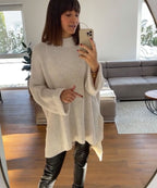 R&B | Gemütlicher Oversized Strickpullover In Sanftem Beige